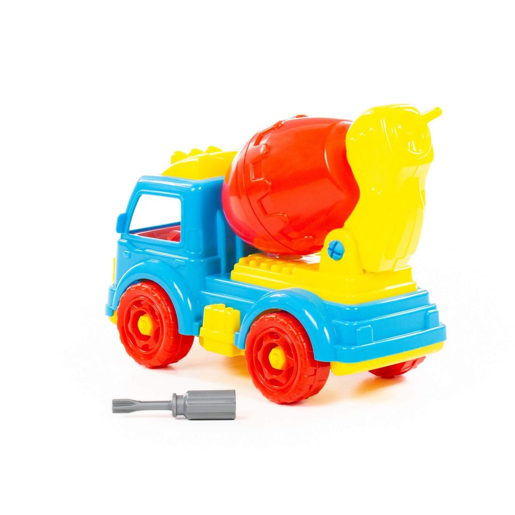 Конструктор-транспорт Автомобиль-бетоновоз (в сеточке) - Полесье фото 2