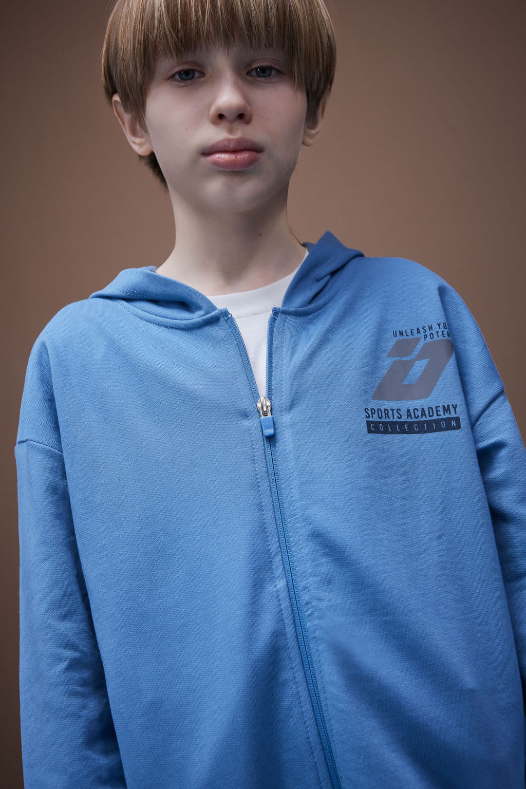 %100 Pamuk Bask_l_ Kap__onlu Fermuarl_ Sweatshirt Erkek _ocuk - Defacto фото 3