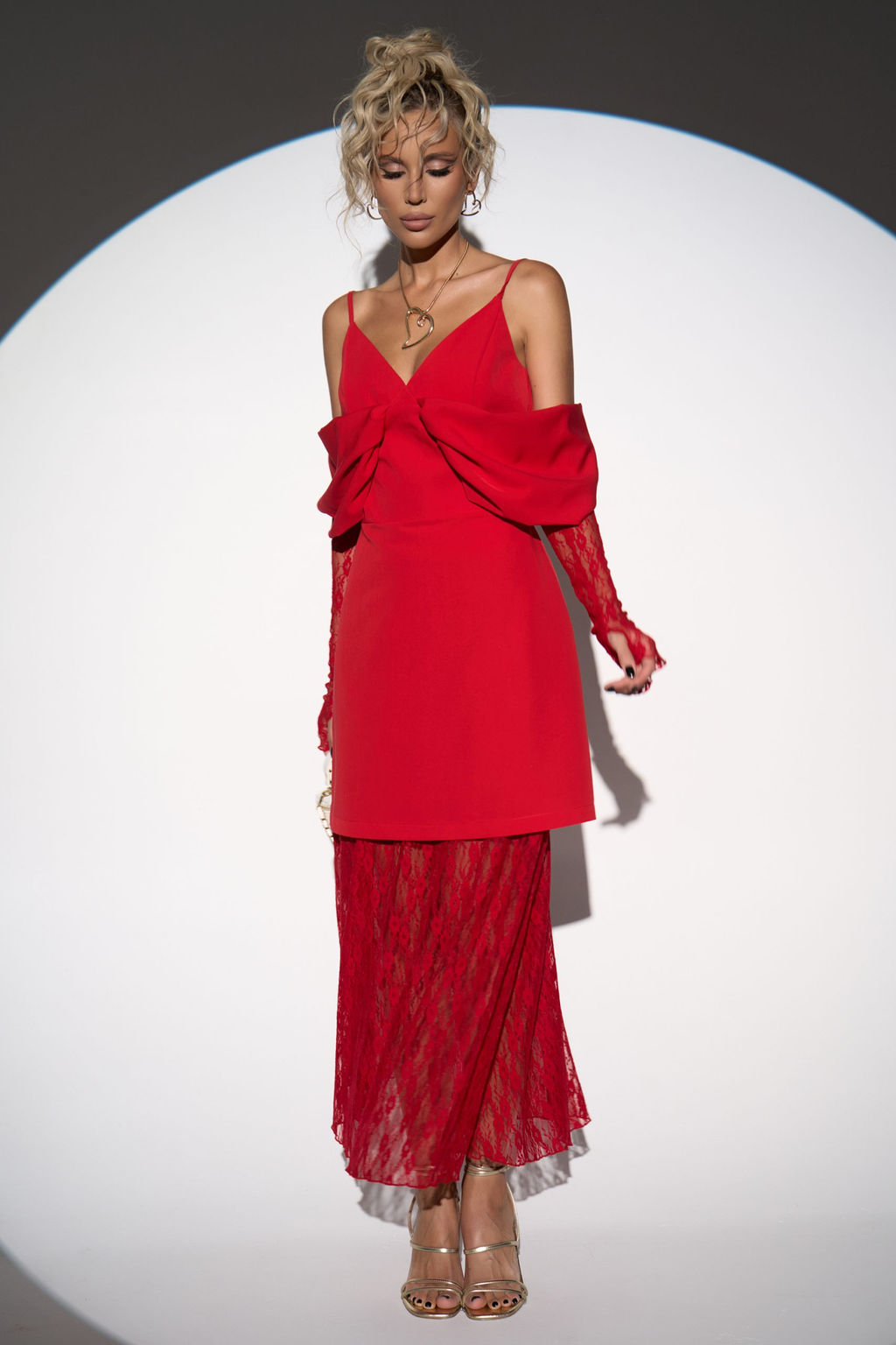 Кружевная юбка Пэрис (красный) - Эльза фото 14