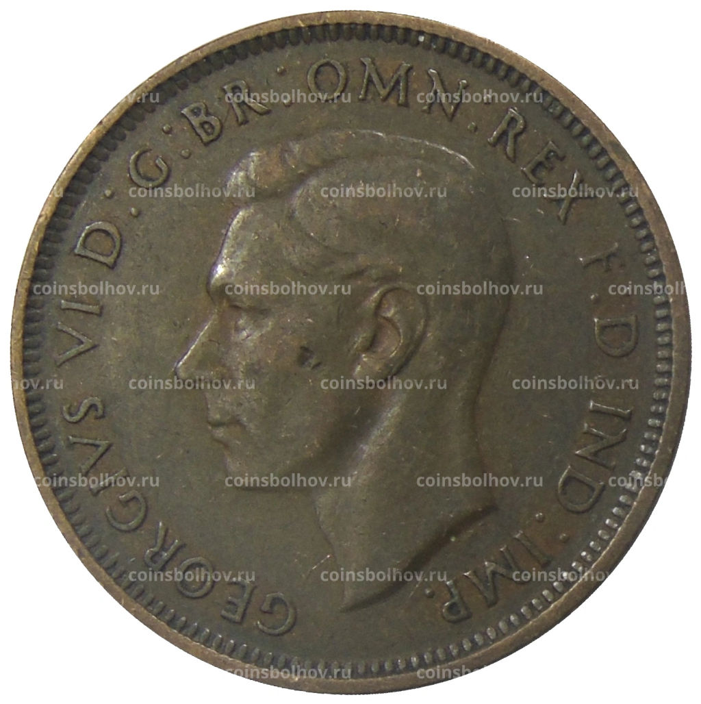 1/2 пенни 1938 года Австралия