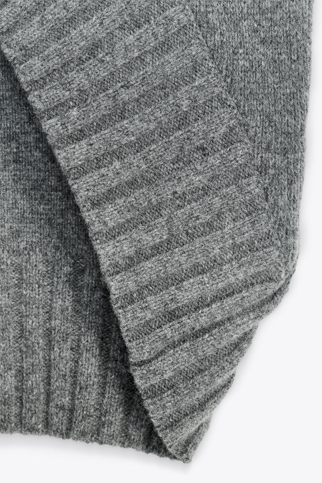 OVERSIZE WOOL-BLEND KNIT WAISTCOAT - Zara фото 7