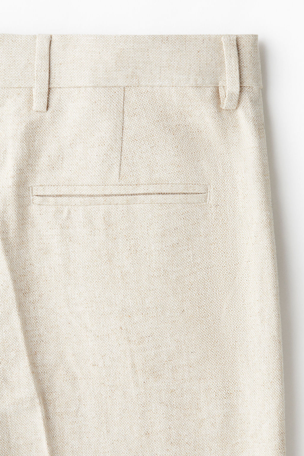 Pantal?n en mezcla de lino Loose Fit - H&m фото 3