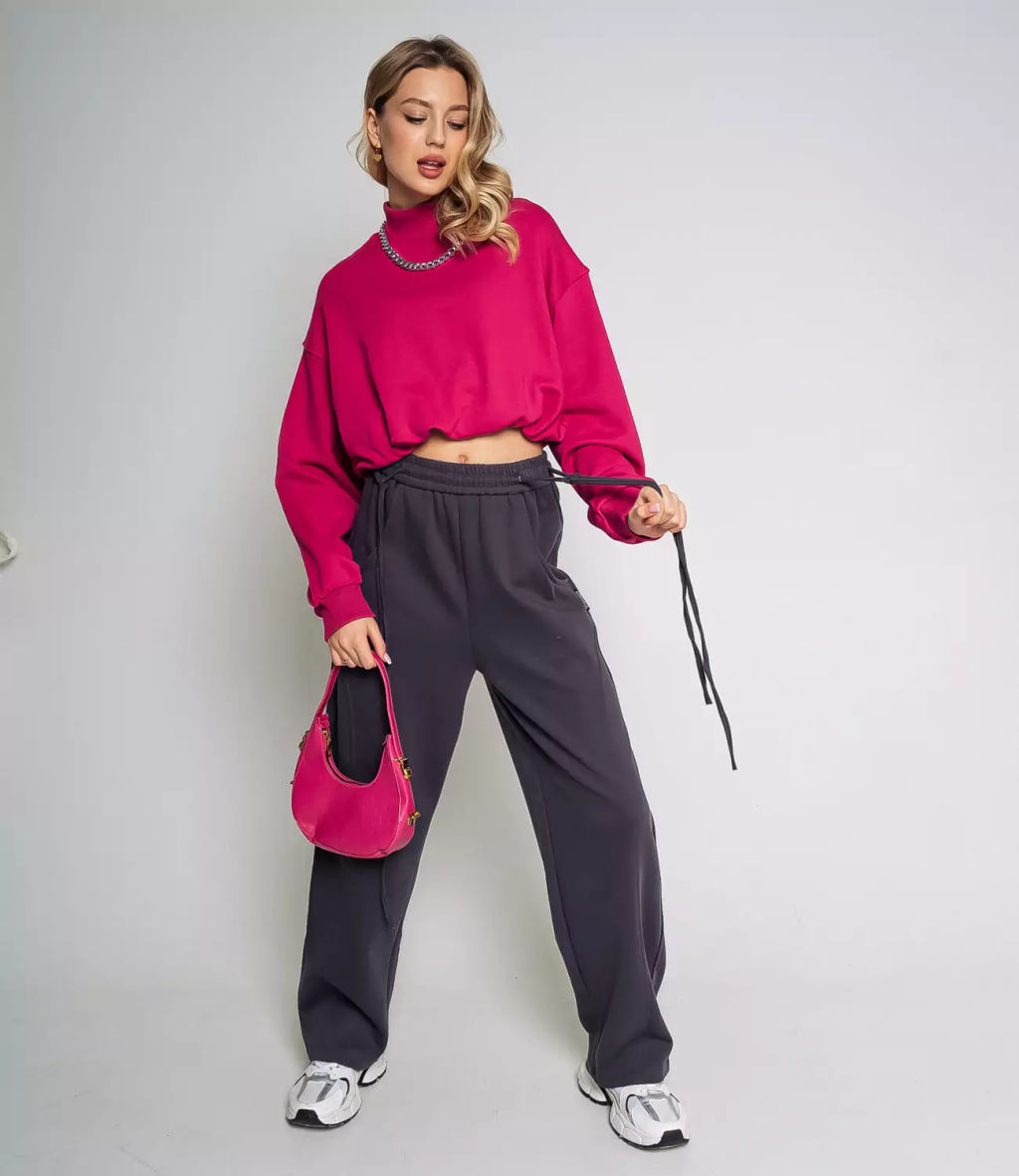 Свитшот #БШ1629, фуксия - Dommod фото 5