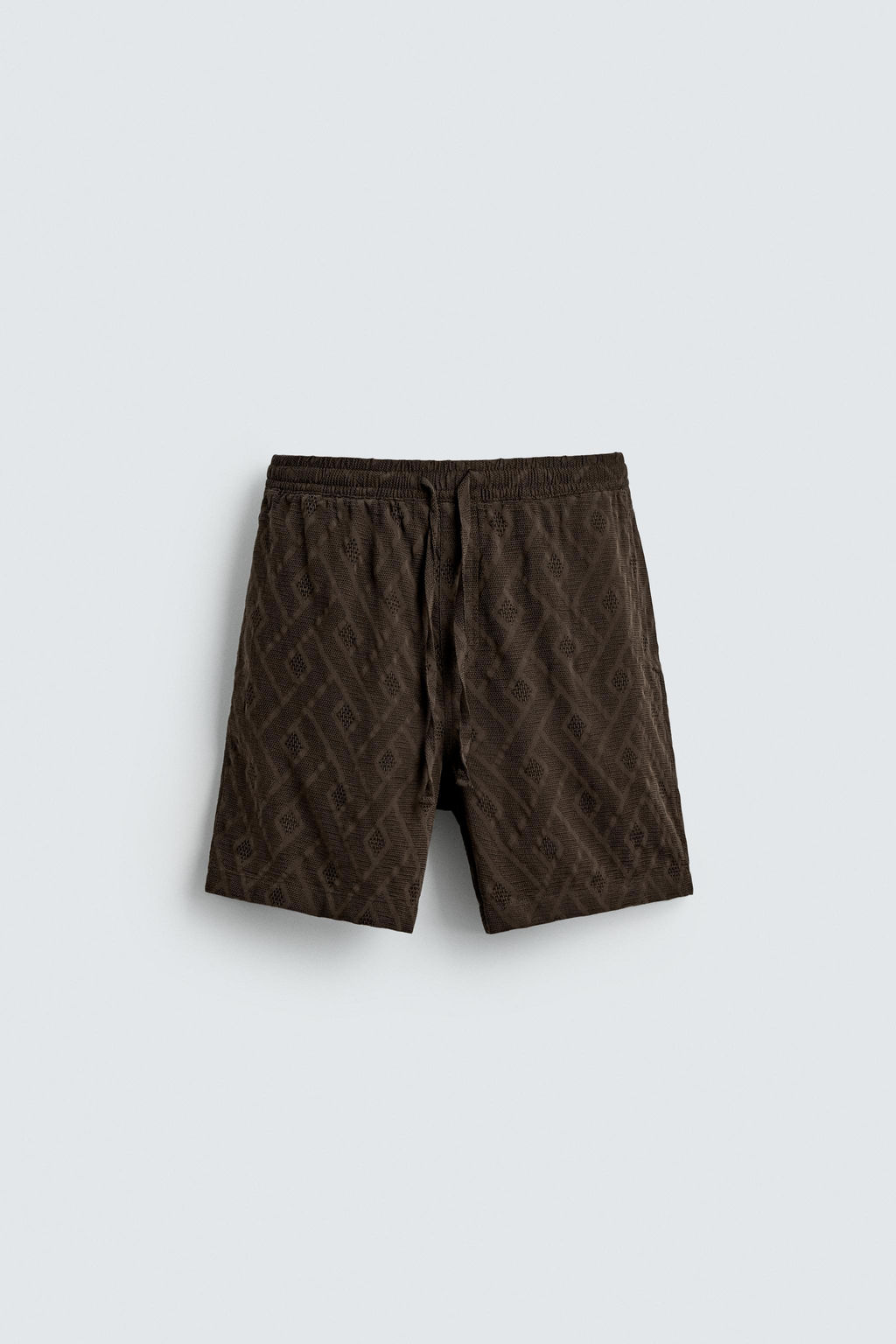BERMUDA JACQUARD GEOM?TRICO / Marr?n - Zara фото 6