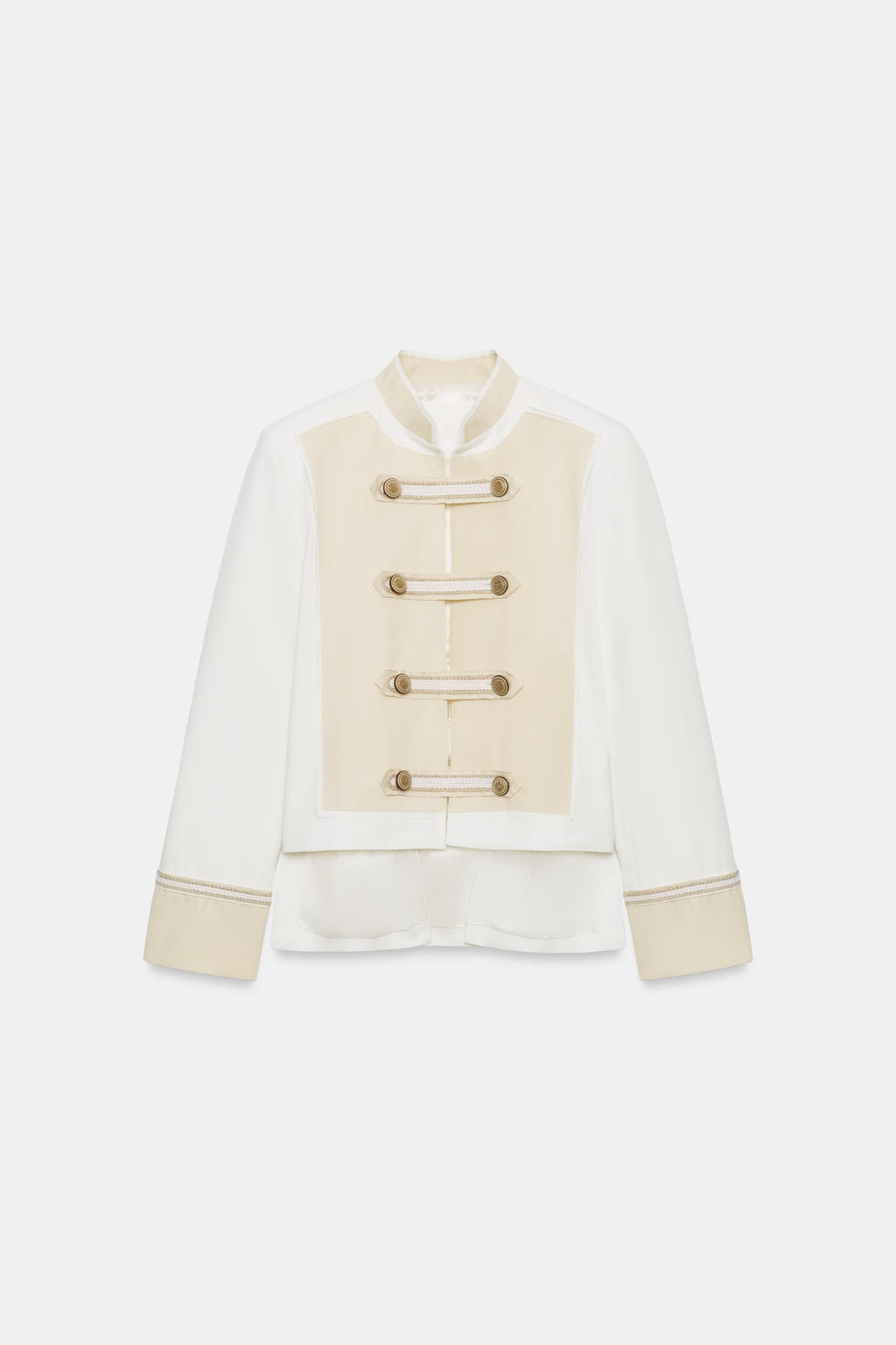 CHAQUETA ALAMARES ZW COLLECTION / Blanco - Zara фото 3