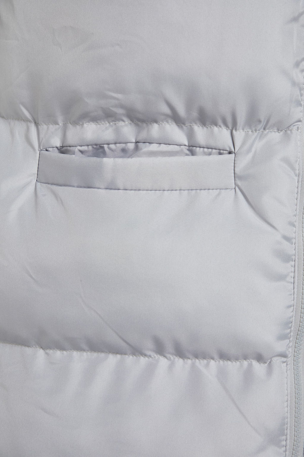 Gri Oversize Omuz Detayl? Su Itici Sisme Yelek TWOAW24YE00010 - Trendyolmilla фото 7