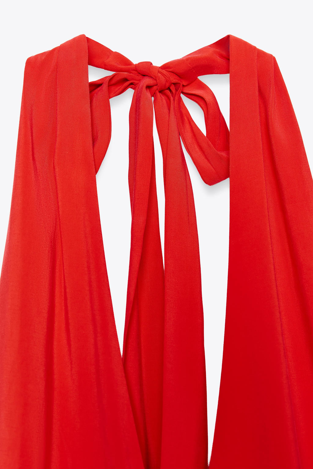 HALTER MIDI DRESS WITH TIE - Zara фото 13