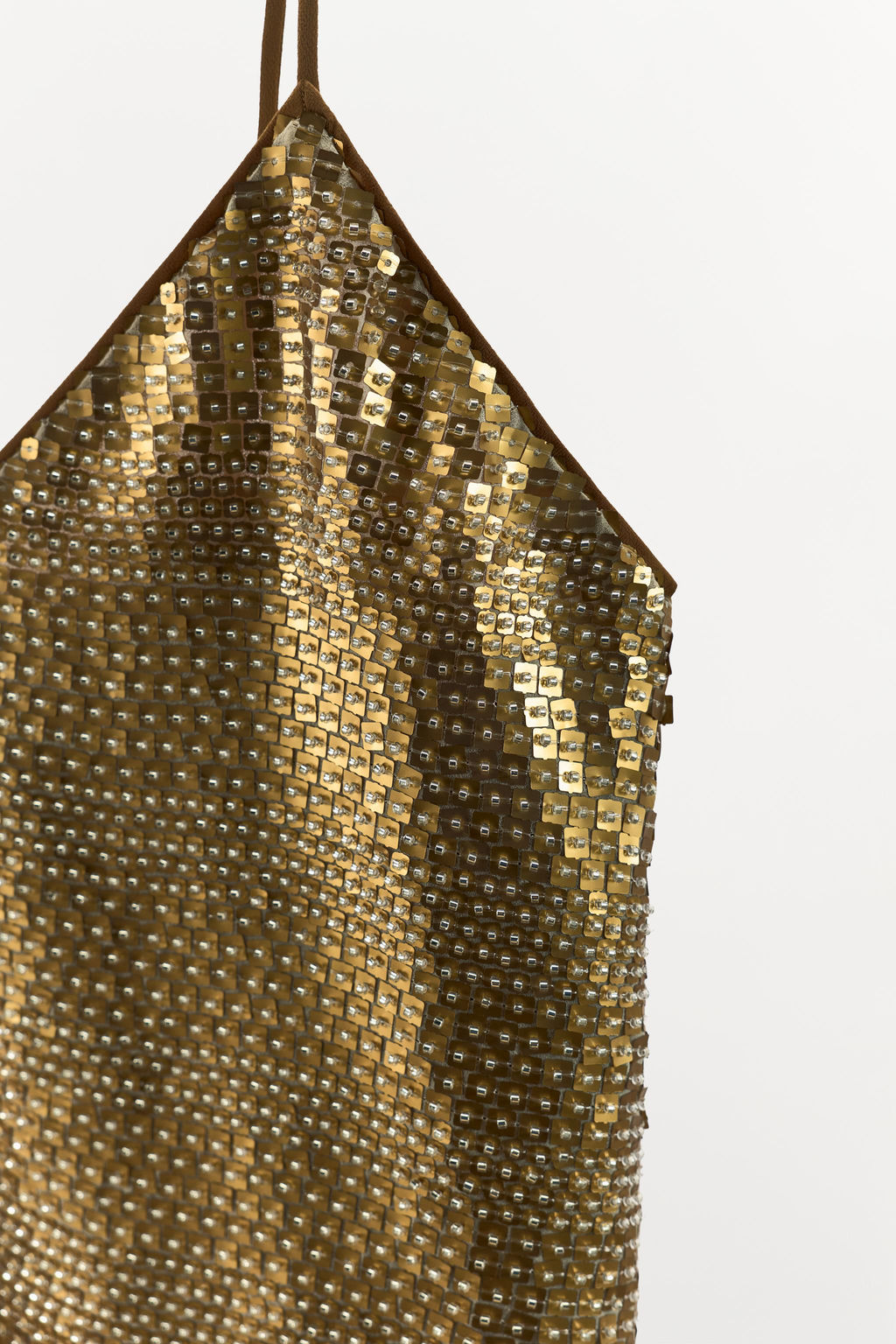 SEQUINNED AND BEADED STRAPPY TOP - Zara фото 4