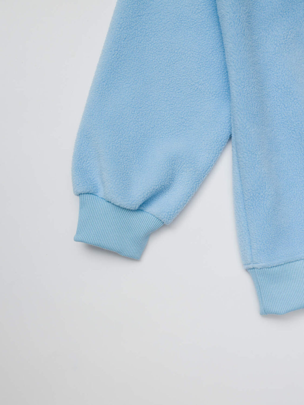 Женский костюм, интерсофт, свитшот и брюки прямые со стрелками, голубой - Knitka wear фото 3