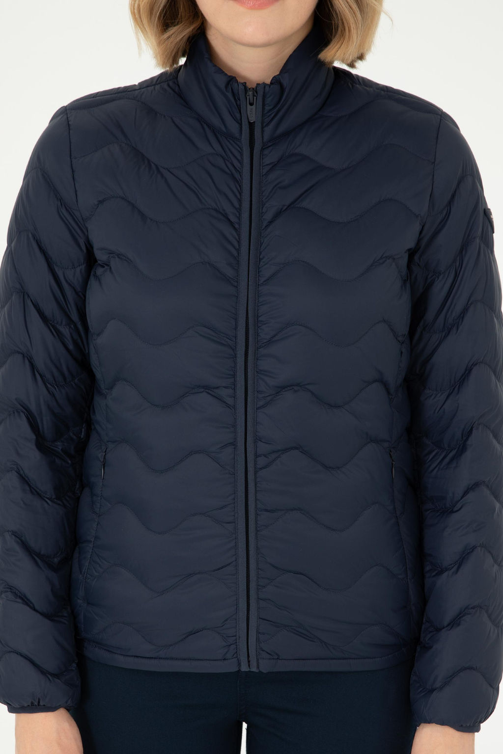 Женское темно-синее пальто Неожиданная скидка в корзине - U.s. polo assn фото 12