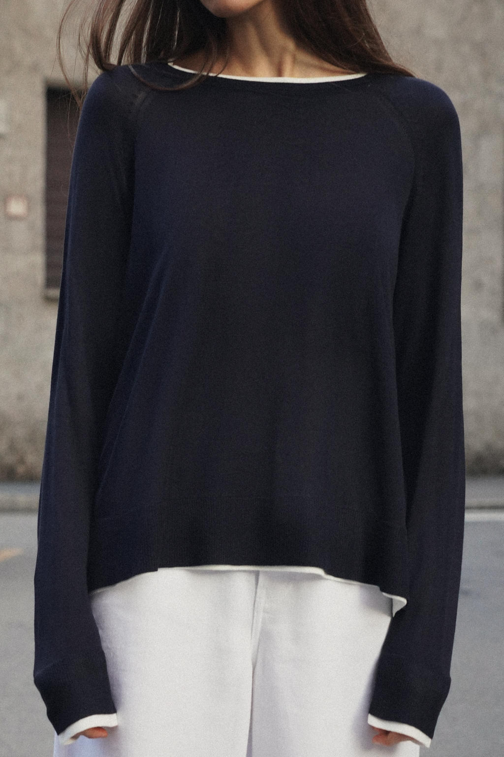 DOUBLE-EFFECT KNIT JUMPER - Zara фото 7