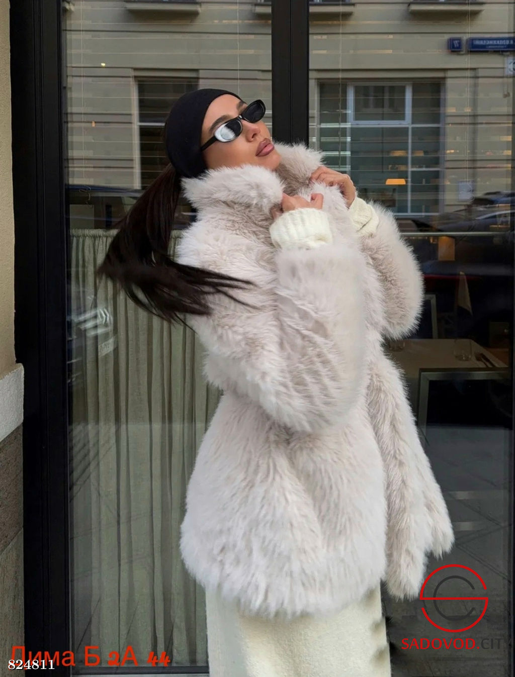 Шуба женская из искусственного меха