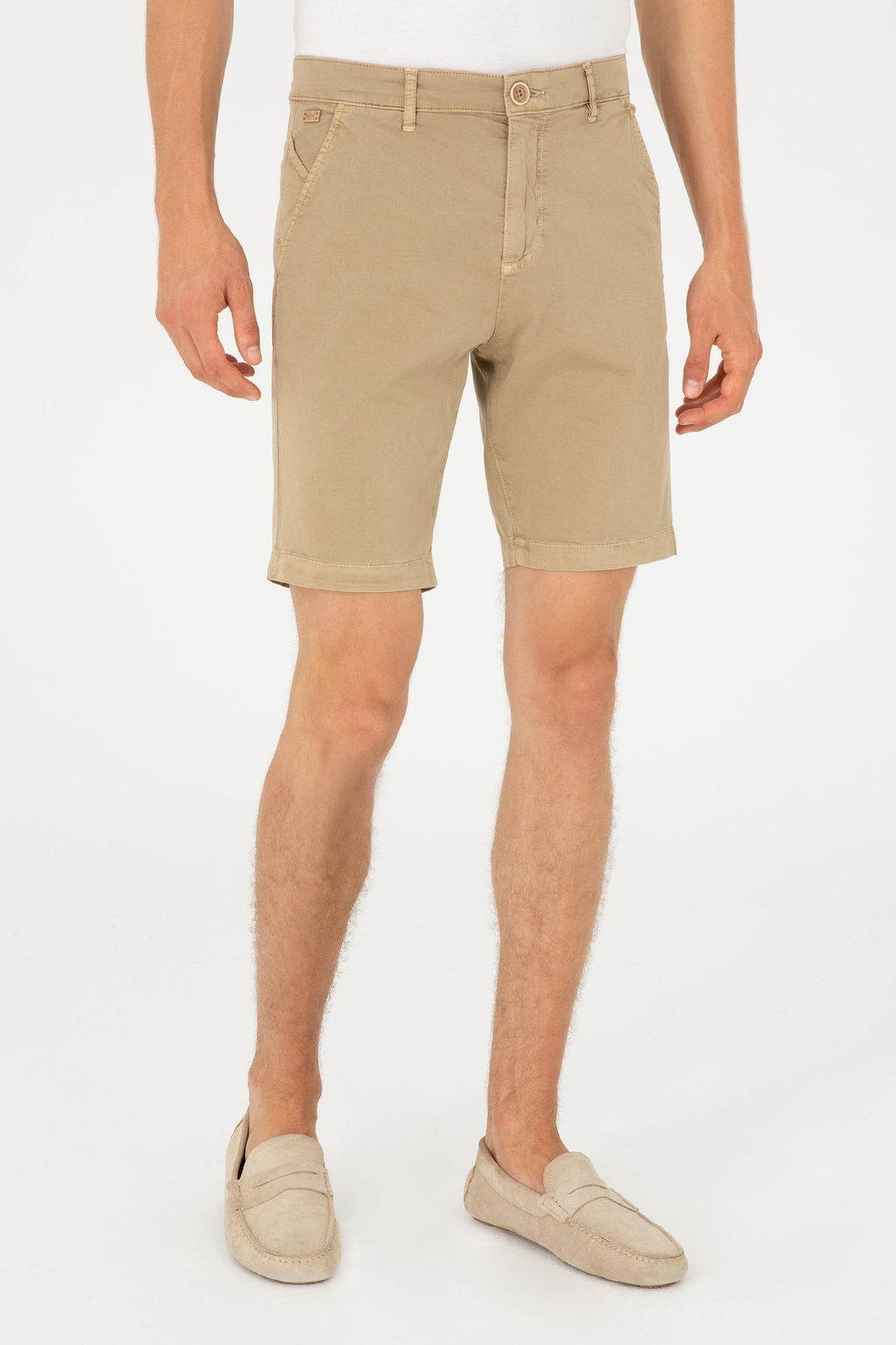 Мужские тканые шорты светло-хаки Неожиданная скидка в корзине - U.s. polo assn фото 2