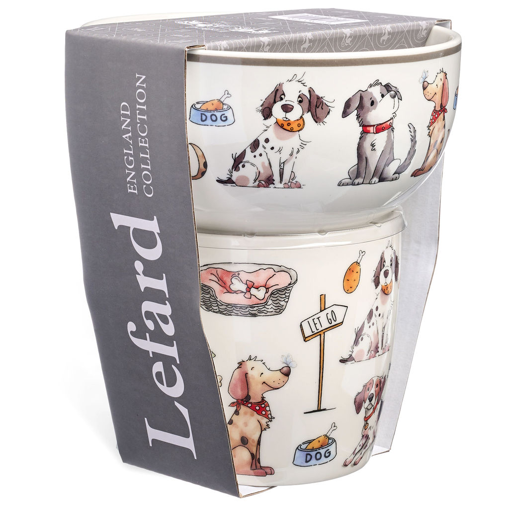 НАБОР ДЛЯ ЗАВТРАКА LEFARD DOGS, 2 ПР.: САЛАТНИК 500МЛ, КРУЖКА 345МЛ  фото 5