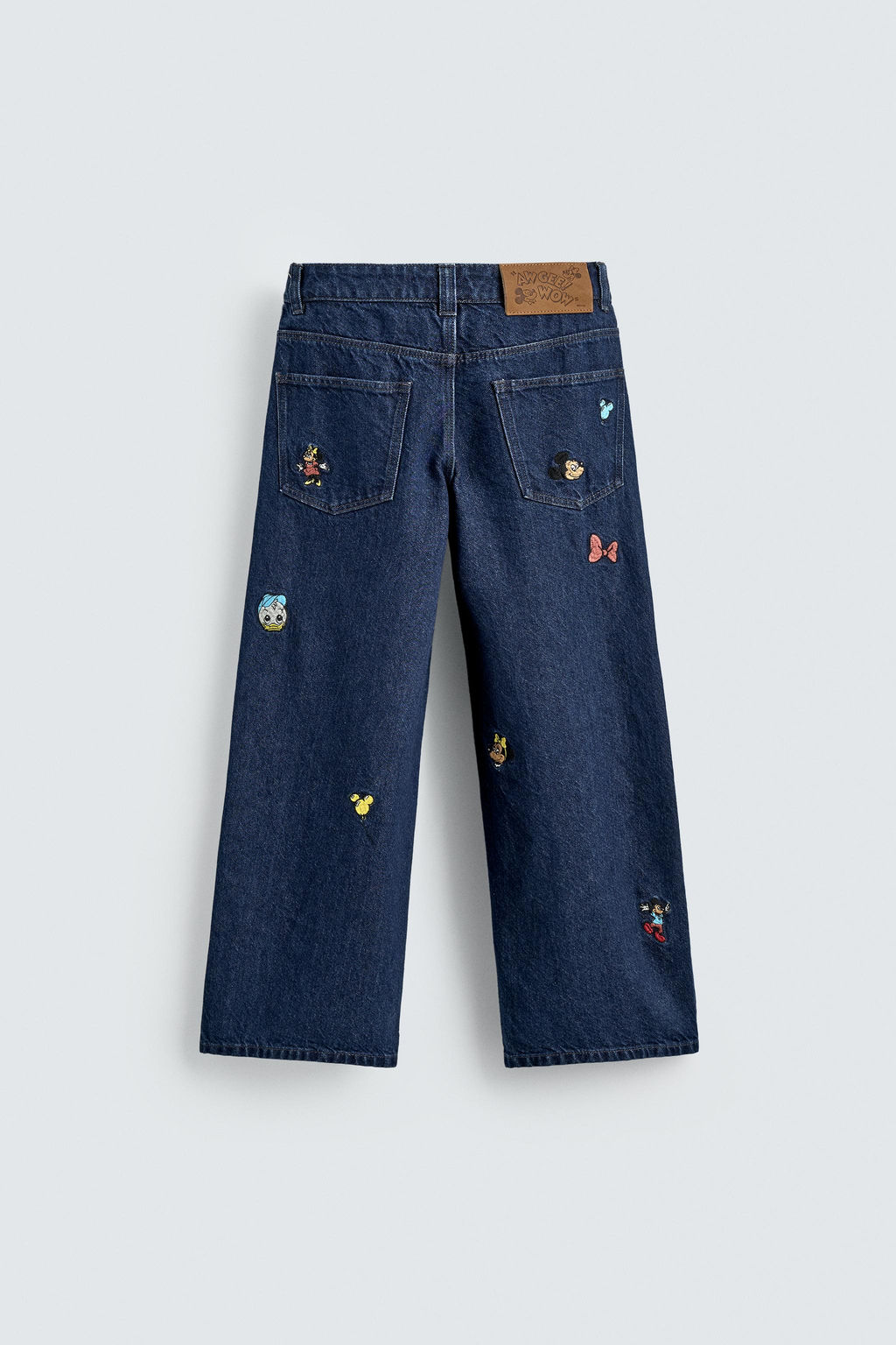 EMBROIDERED WIDE-LEG JEANS HARRY LAMBERT FOR ZARA X DISNEY  фото 2