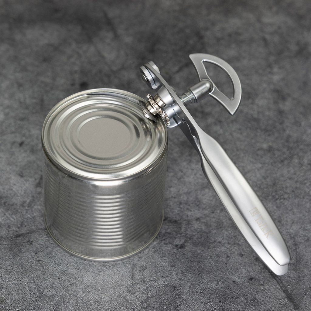 Консервовскрыватель металлический TalleR 17,1х4,2х6,6, цинковый сплав, никелированная матовая поверхность, в блистере (Китай) - Домашняя мода фото 4