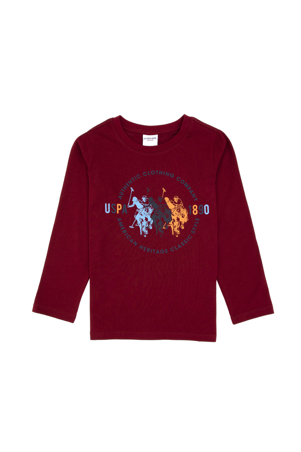 Erkek _ocuk Bordo Bisiklet Yaka Sweatshirt - U.s. polo assn фото 4