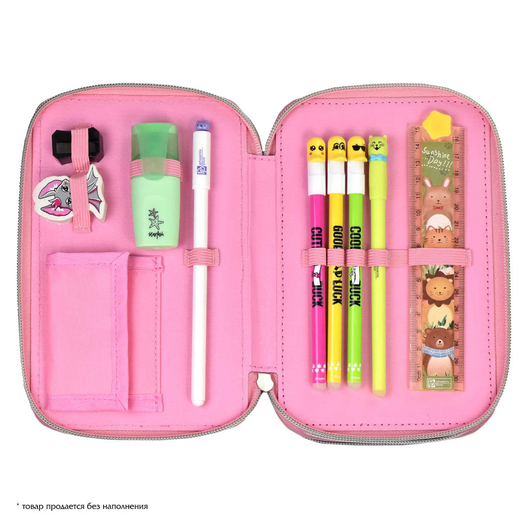 Пенал школьный Феникс+, арт.63002/ 6 КОТ В САКУРЕ  фото 8