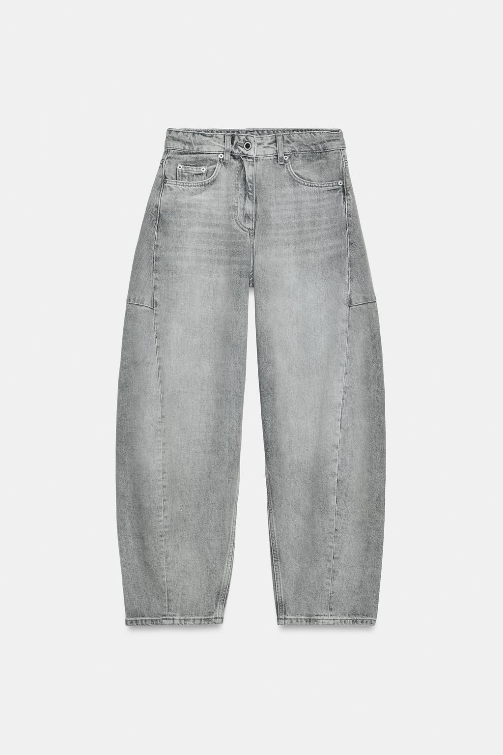 ZW COLLECTION ANKLE balloon mid-waist JEANS - Zara фото 5