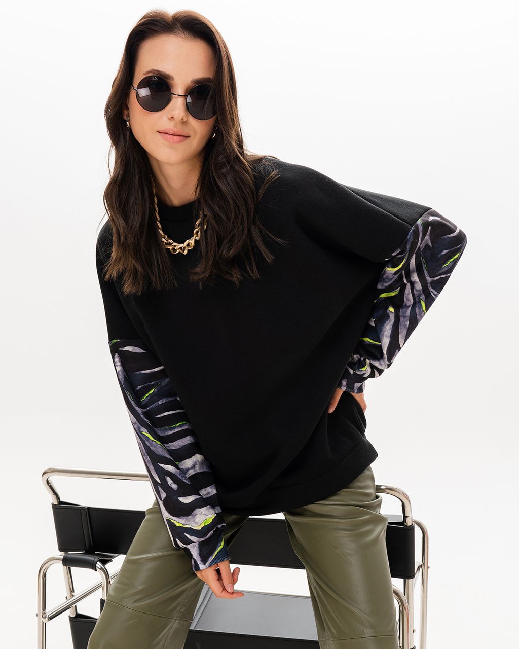 Свитшот с принтованными рукавами SSR003 - Sahar art lab фото 2