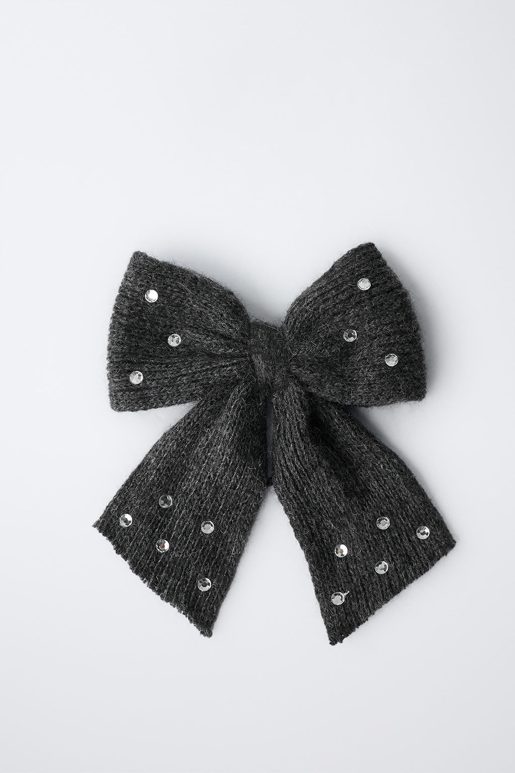 ELASTIC HAIR TIE WITH RHINESTONE BOW CLIP - Zara фото 4