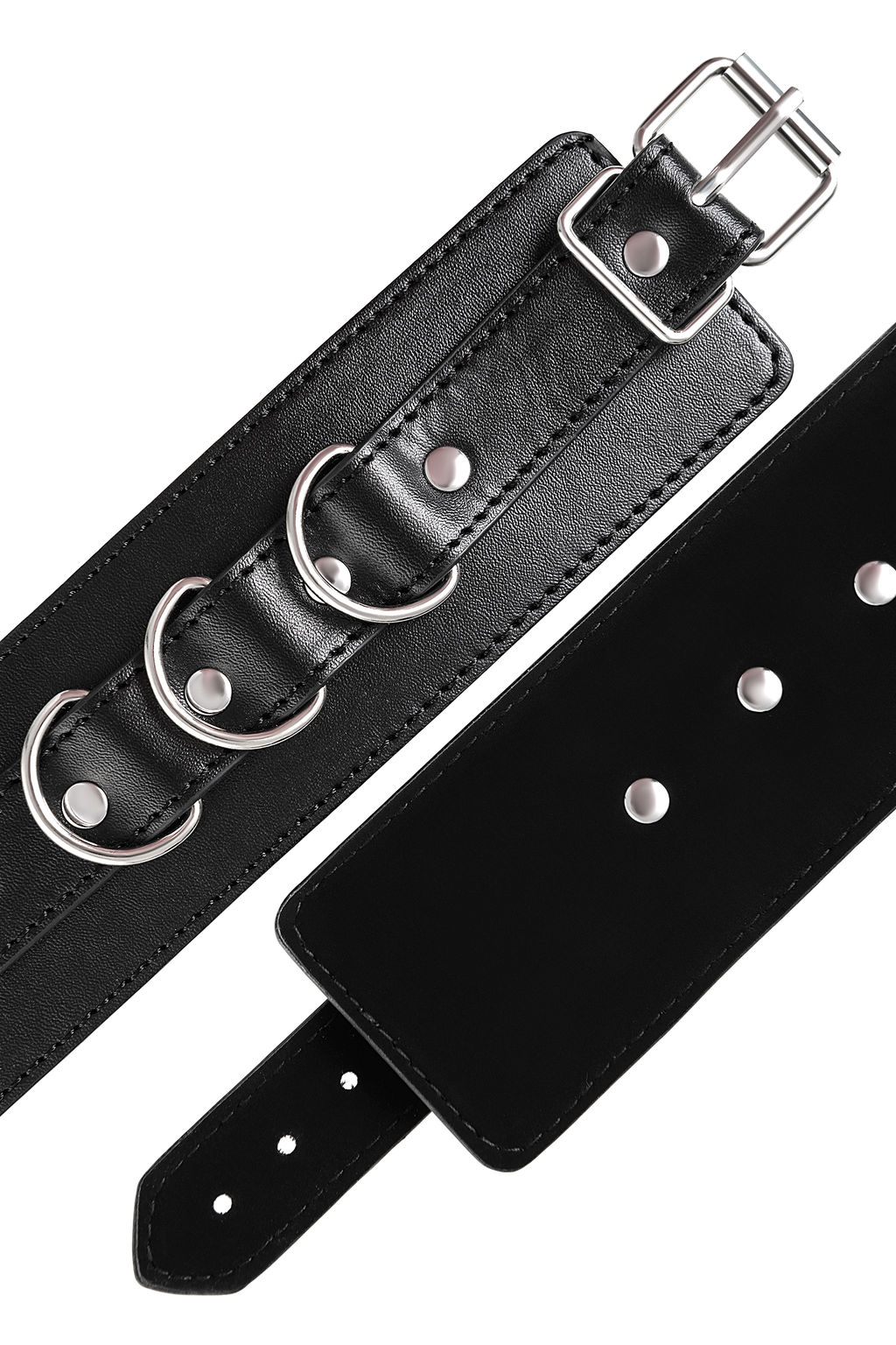 Наручники Anonymo #0103, PU кожа, черные - Toyfa фото 12