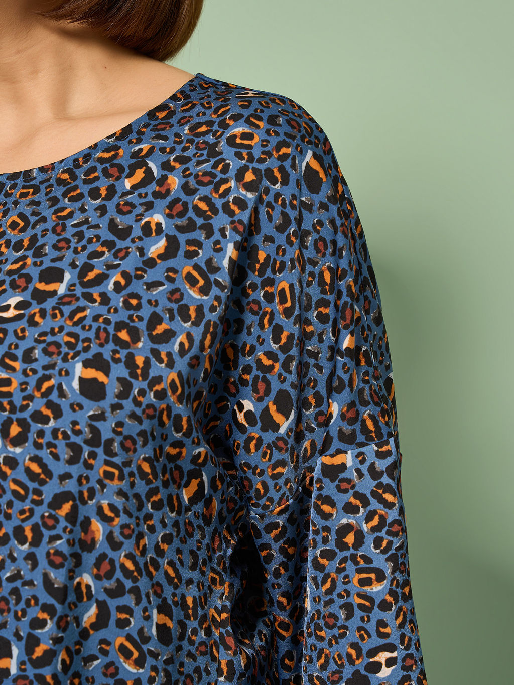 Блузка 0250-2а темно-голубой - Aquarell фото 18