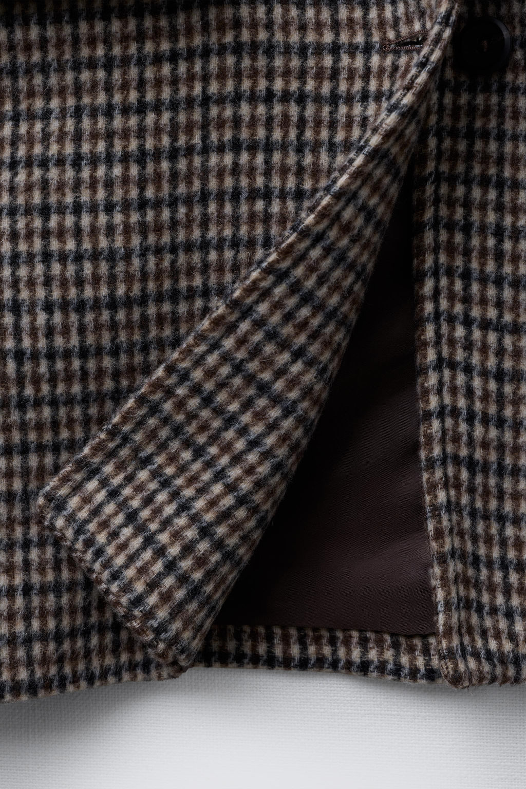 LONG CHECKED WOOL COAT - Zara фото 8