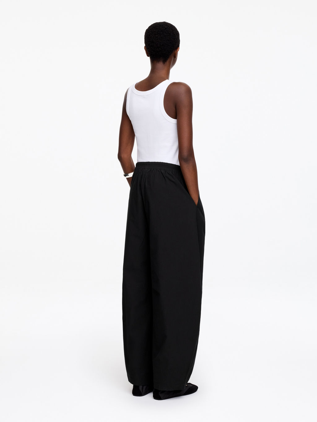 Pantalones de algod?n con pernera de barril - H&m фото 6