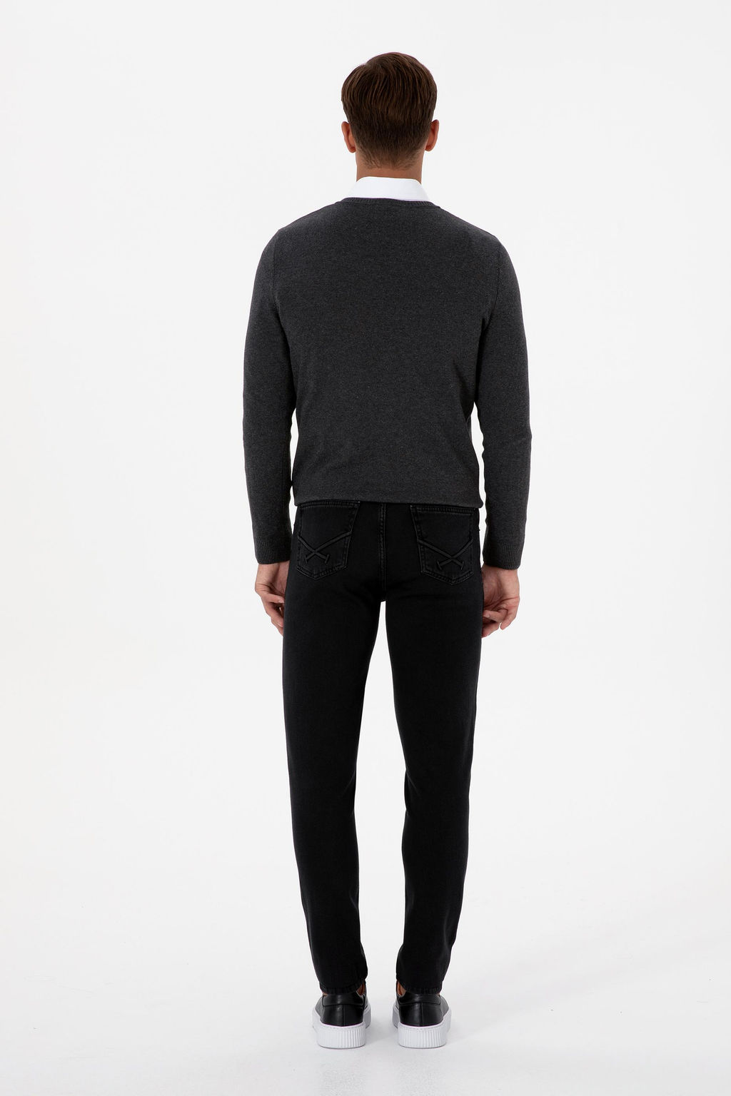 Erkek Siyah Slim Fit Jean Pantolon