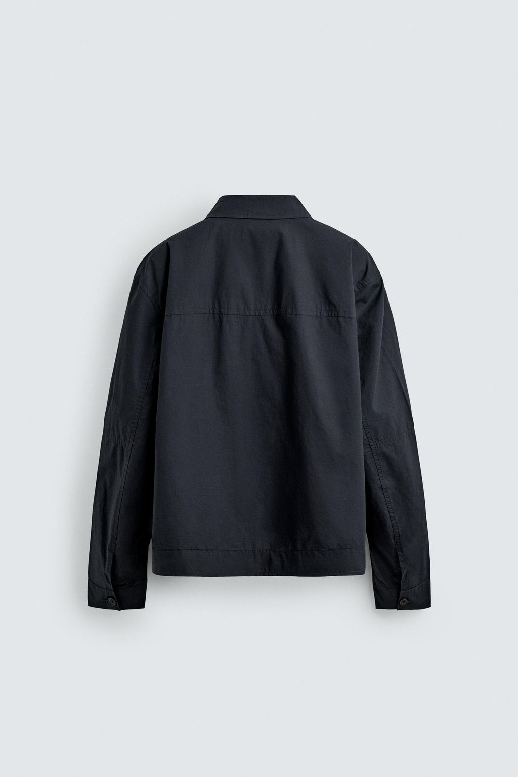SOBRECAMISA REGULAR FIT POPEL?N / Marino - Zara фото 8