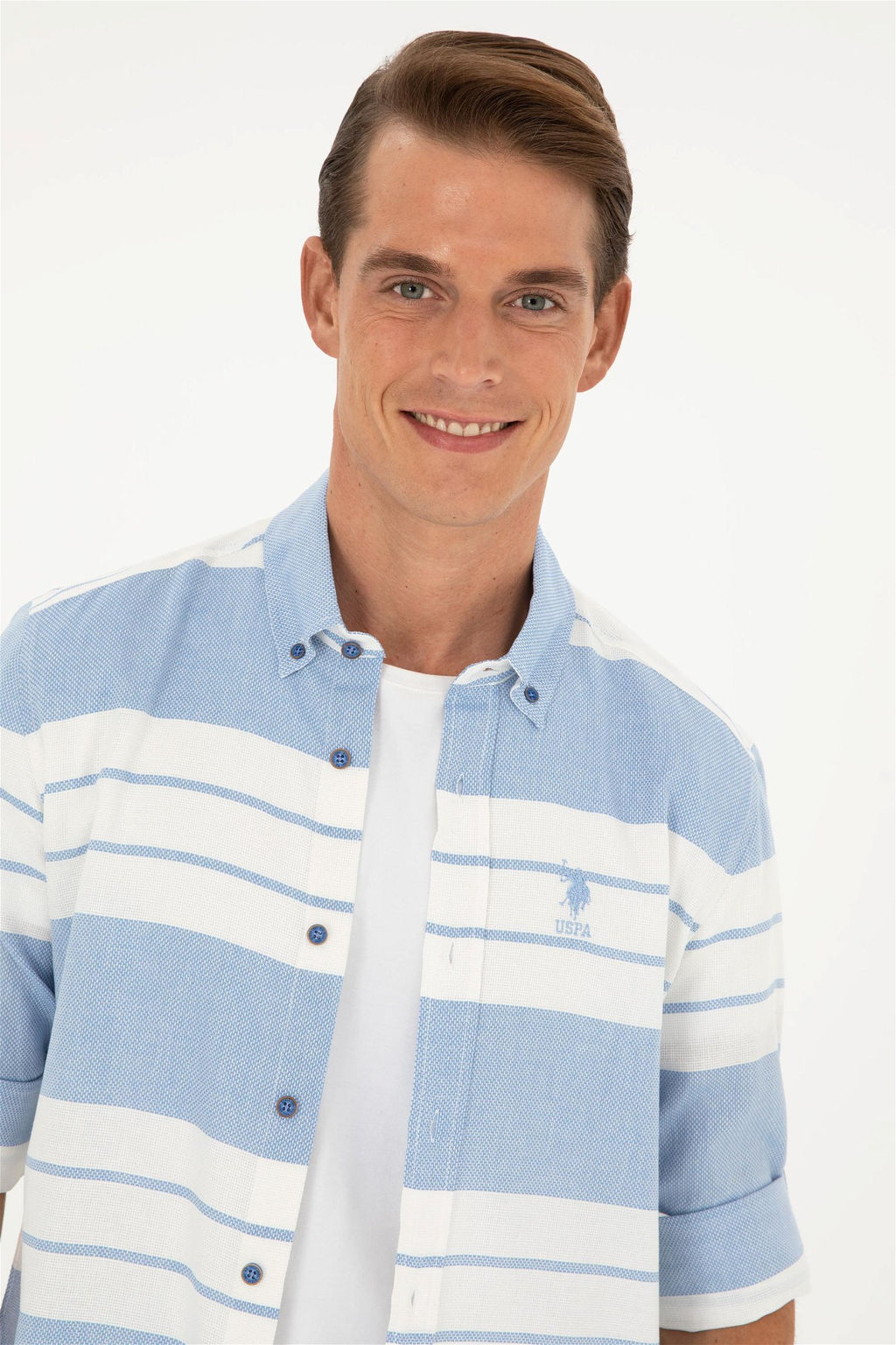 U. S. Polo Assn / Мужская рубашка Saks с длинным рукавом - U.s. polo assn фото 2