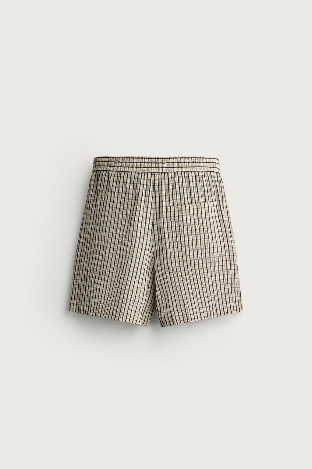 BERMUDA RELAXED FIT CUADROS / Beige claro - Zara фото 5