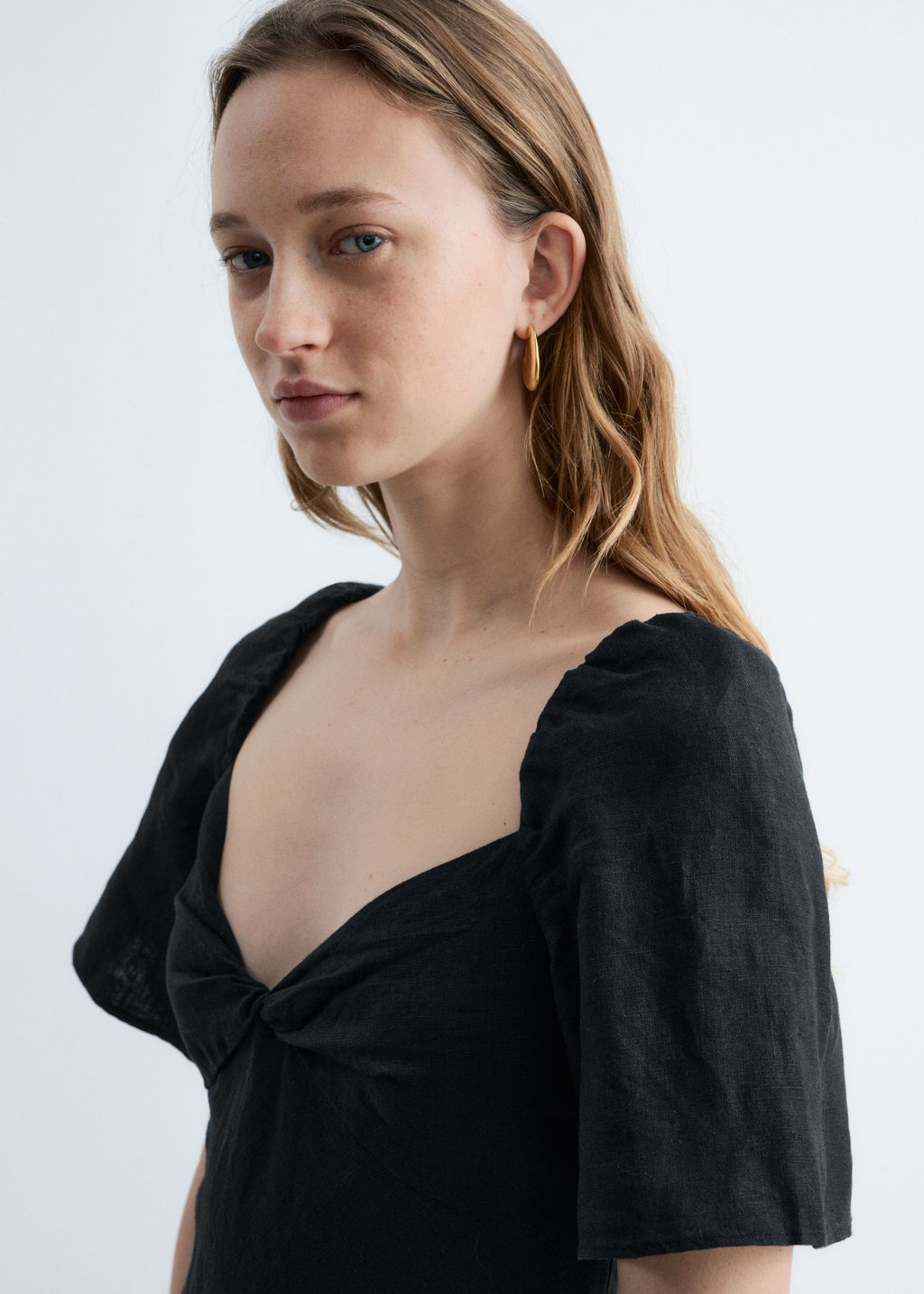 Vestido midi de lino - H&m фото 8