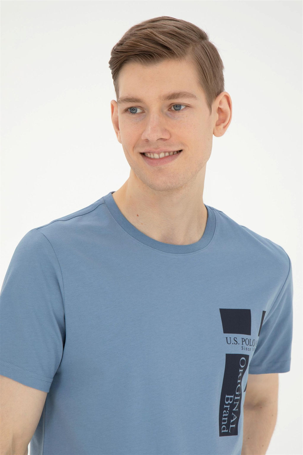 Мужская футболка цвета индиго - U.s. polo assn фото 2