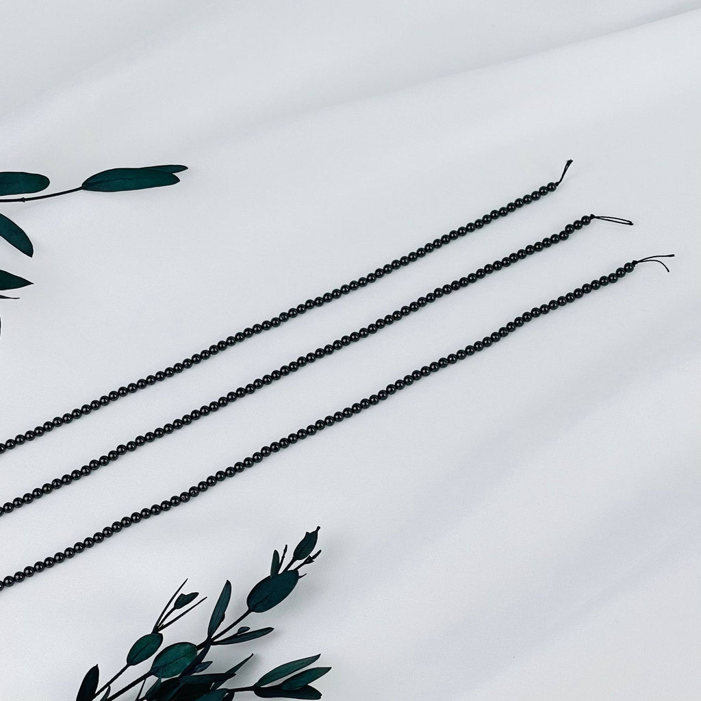 Бусины для украшений из черной Шпинели 39 см