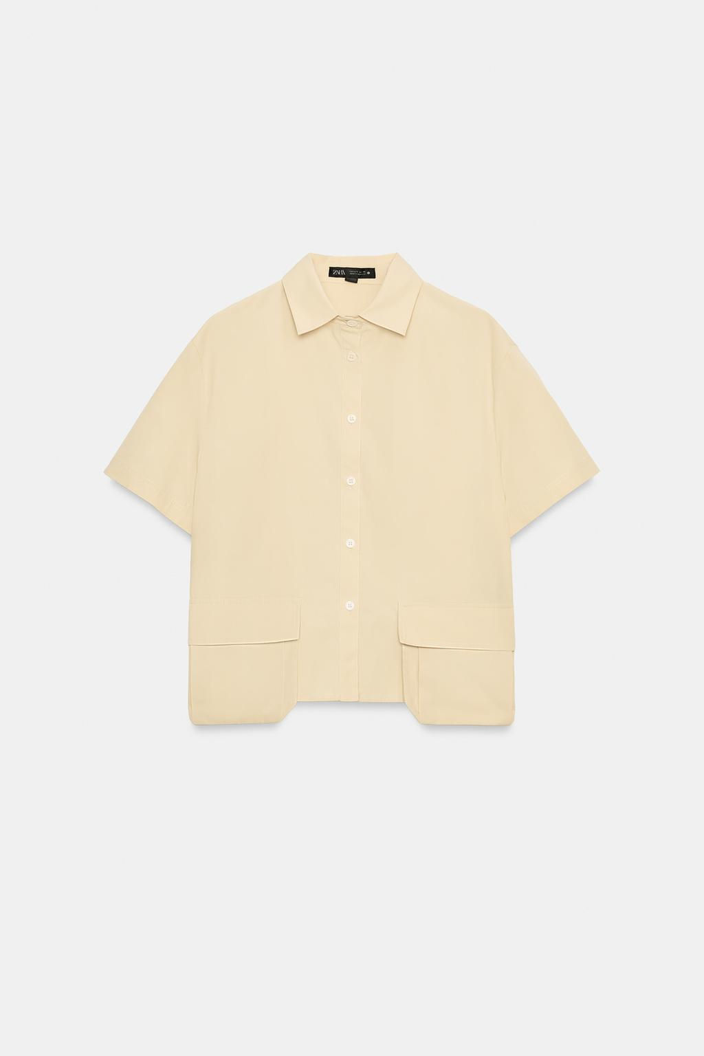 ZW COLLECTION SHIRT WITH POCKETS - Zara фото 8