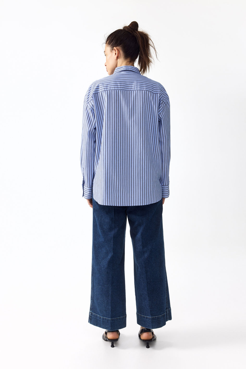 MAMA Wide High Waist Ankle Jeans - H&m фото 5