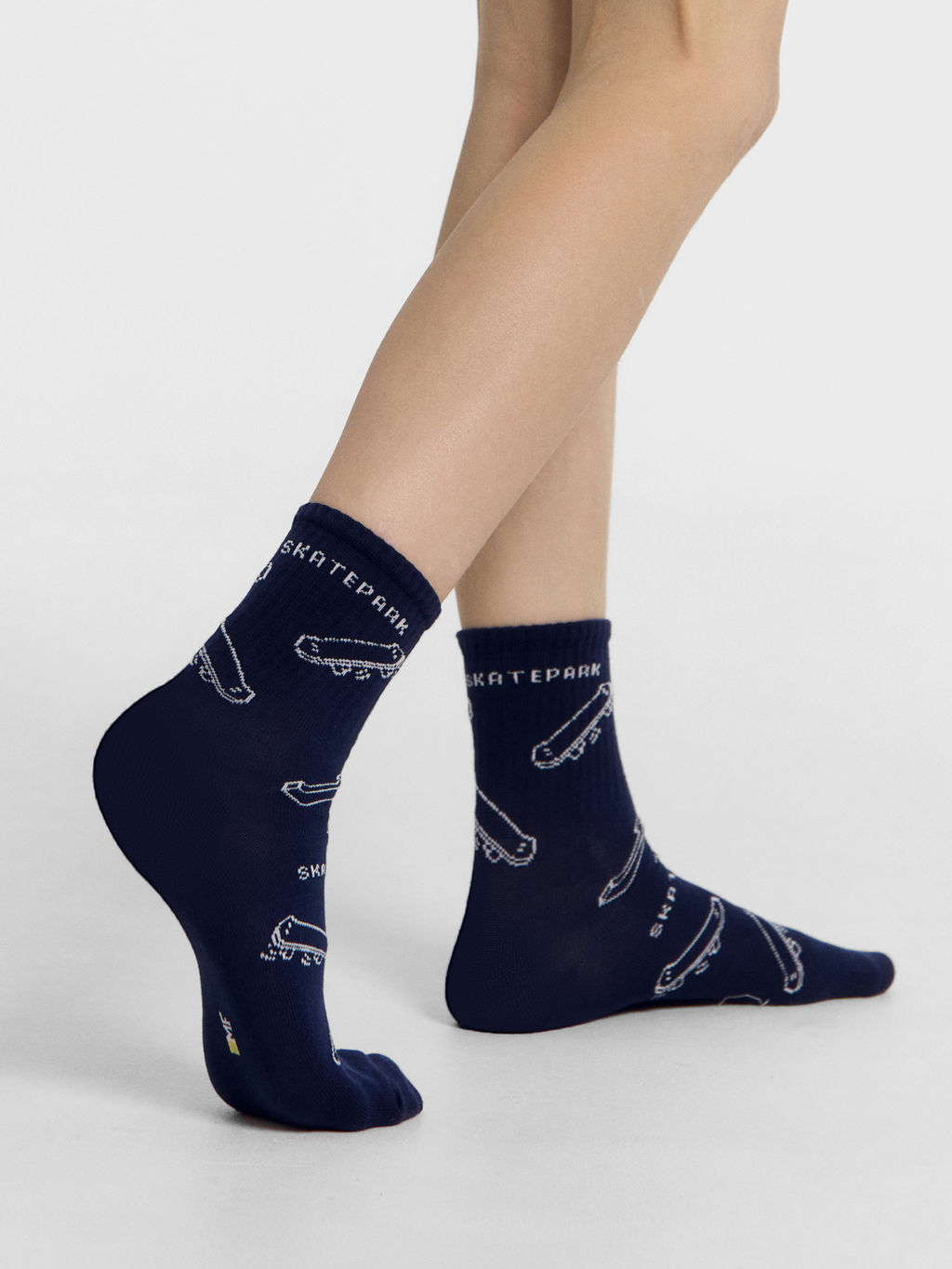 Цена за 5 пар! Носки детские с рисунком в виде скейтбордов - Mark formelle фото 2