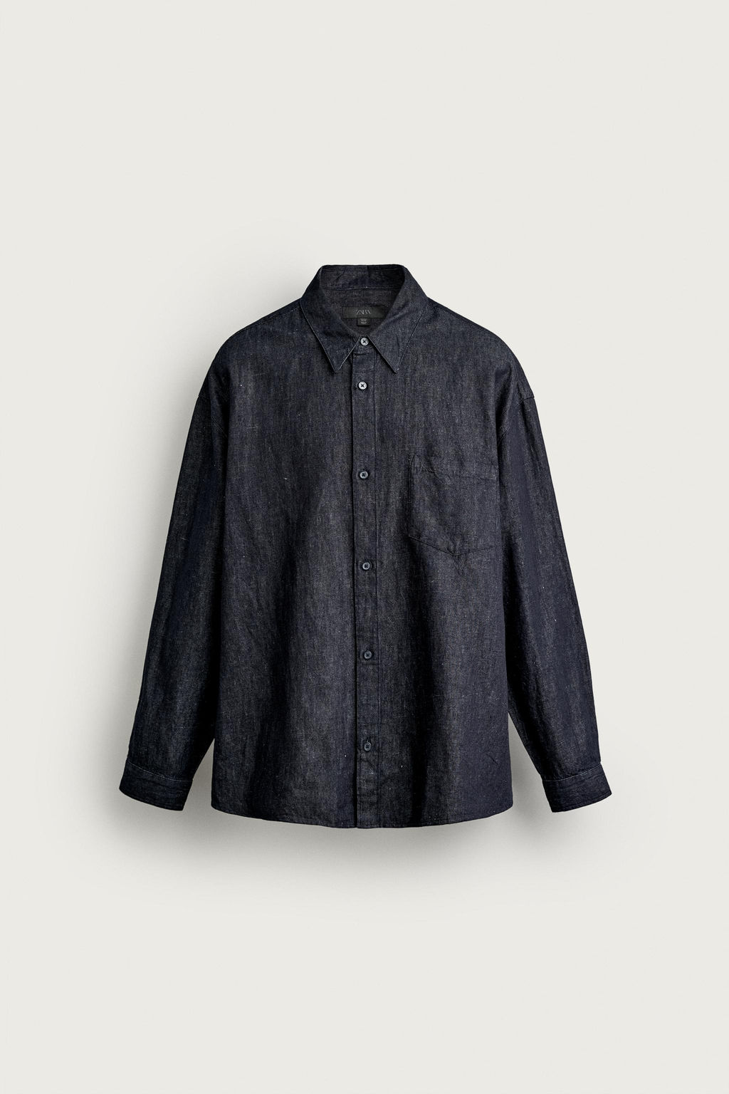 CAMISA DENIM LIGERO RELAXED FIT / ?ndigo - Zara фото 8