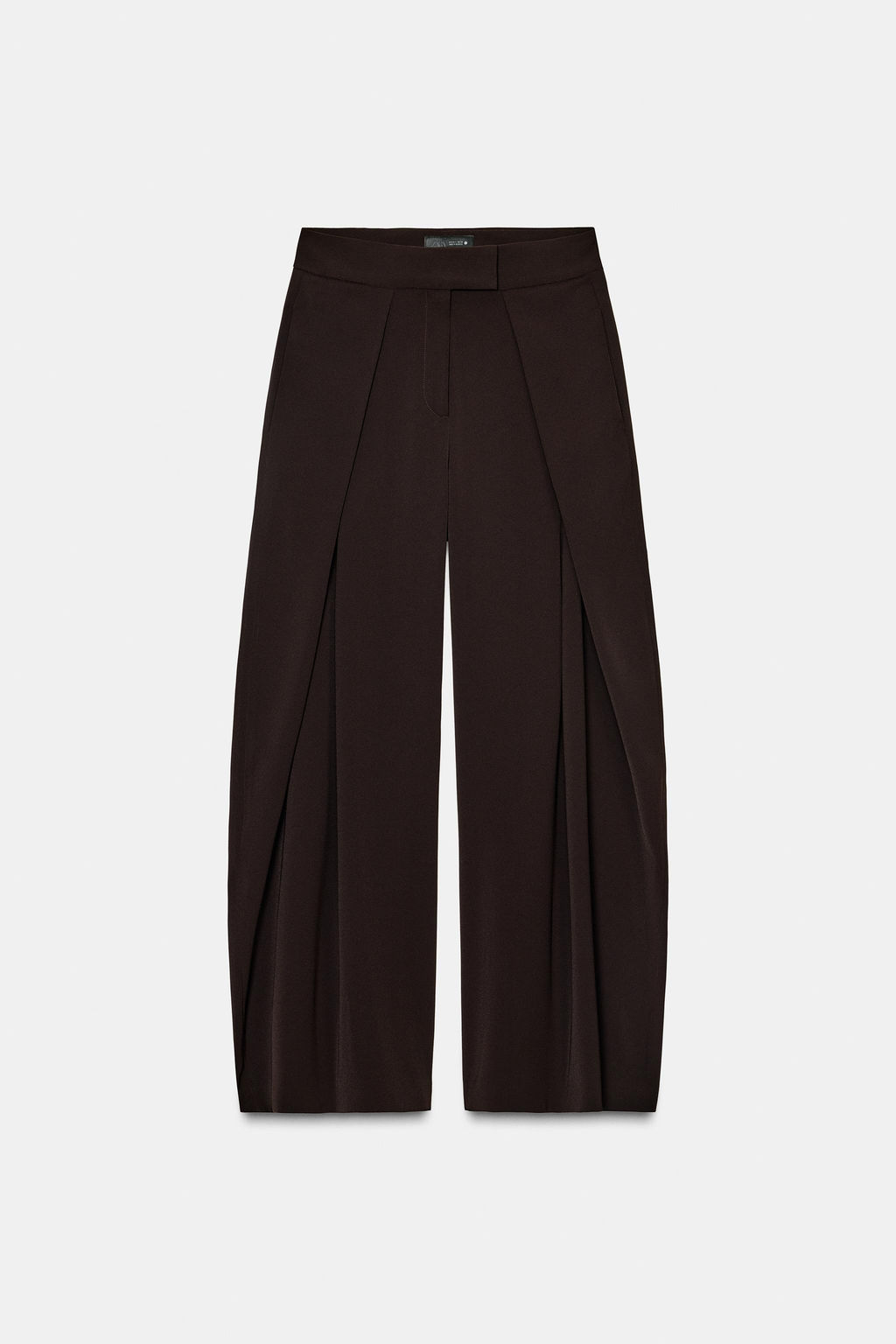 PANTAL?N WIDE LEG ZW COLLECTION / Marr?n - Zara фото 5