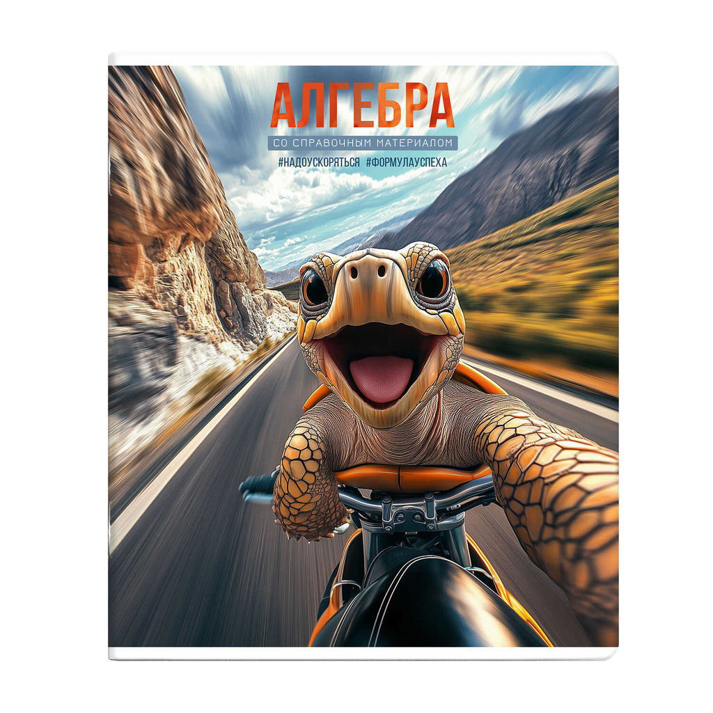 Тетрадь предметная арт. 69835/ 16 СЕЛФИ АЛГЕБРА /48 л., А5+, вн.блок - клетка, белый офсет, мягкий