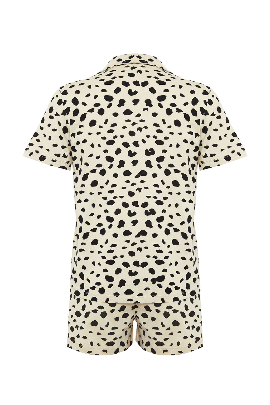 Trendyolmilla Cok Renkli %100 Pamuklu Leopar Desenli Sortlu Orme Pijama Tak?m? THMSS24PT00025  фото 9