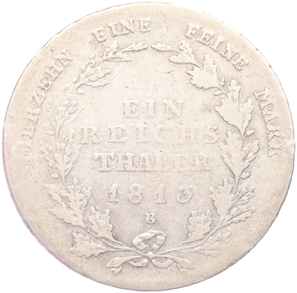 Монета 1 талер 1813 года B Пруссия