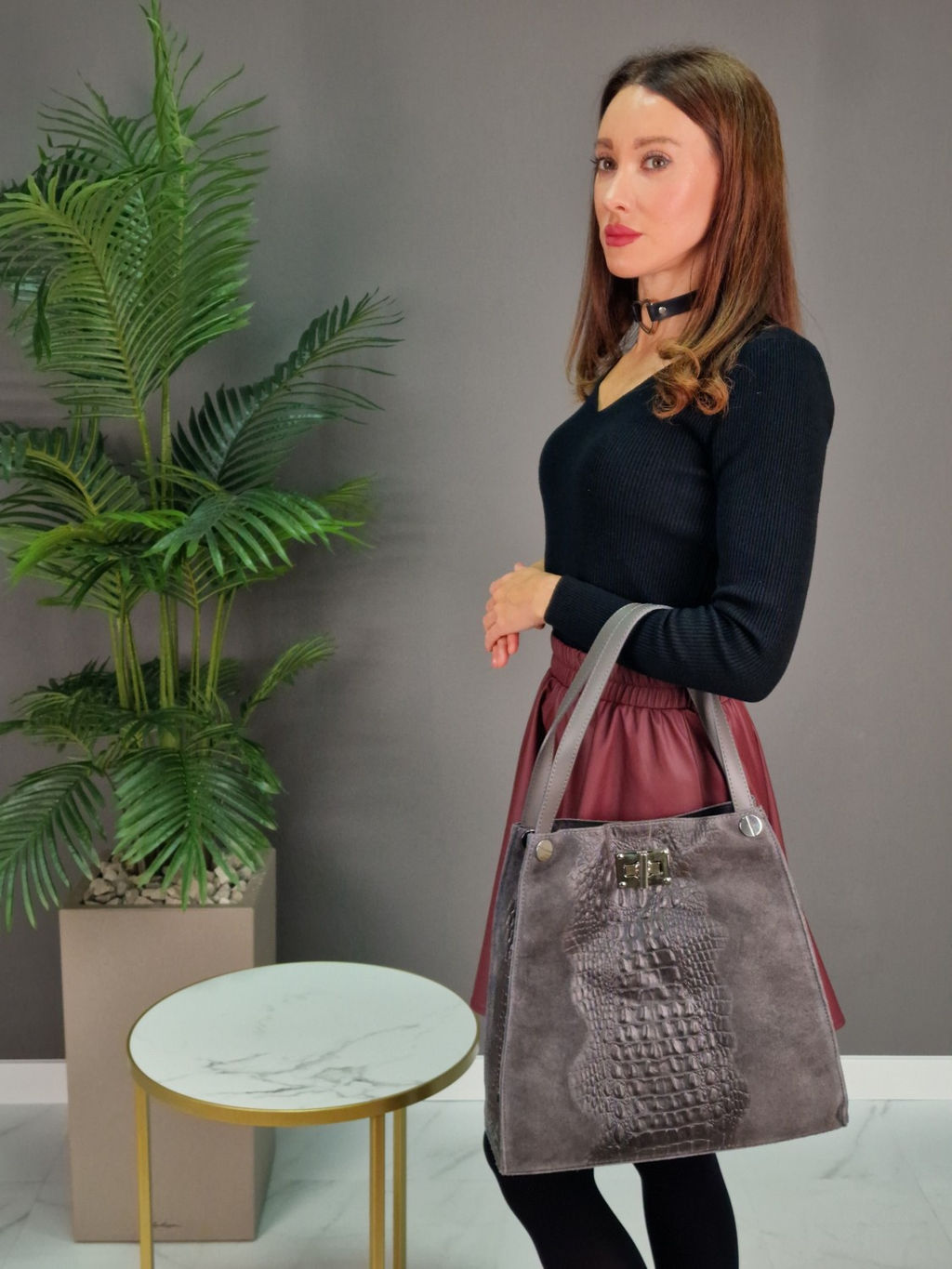 Сумка женская из телячьей кожи