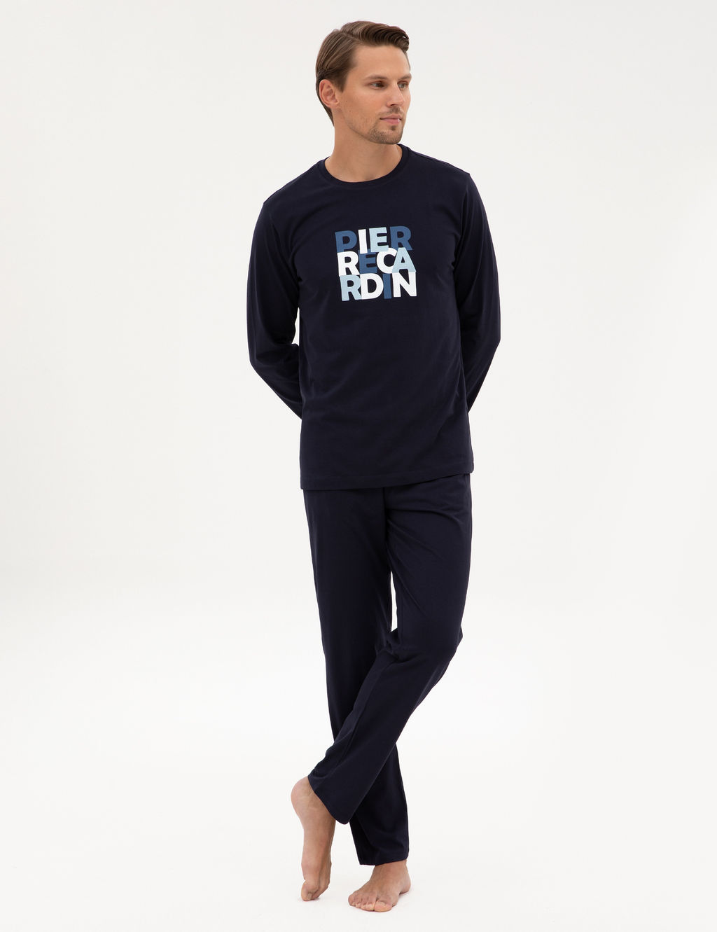 Lacivert Pijama Tak_m_