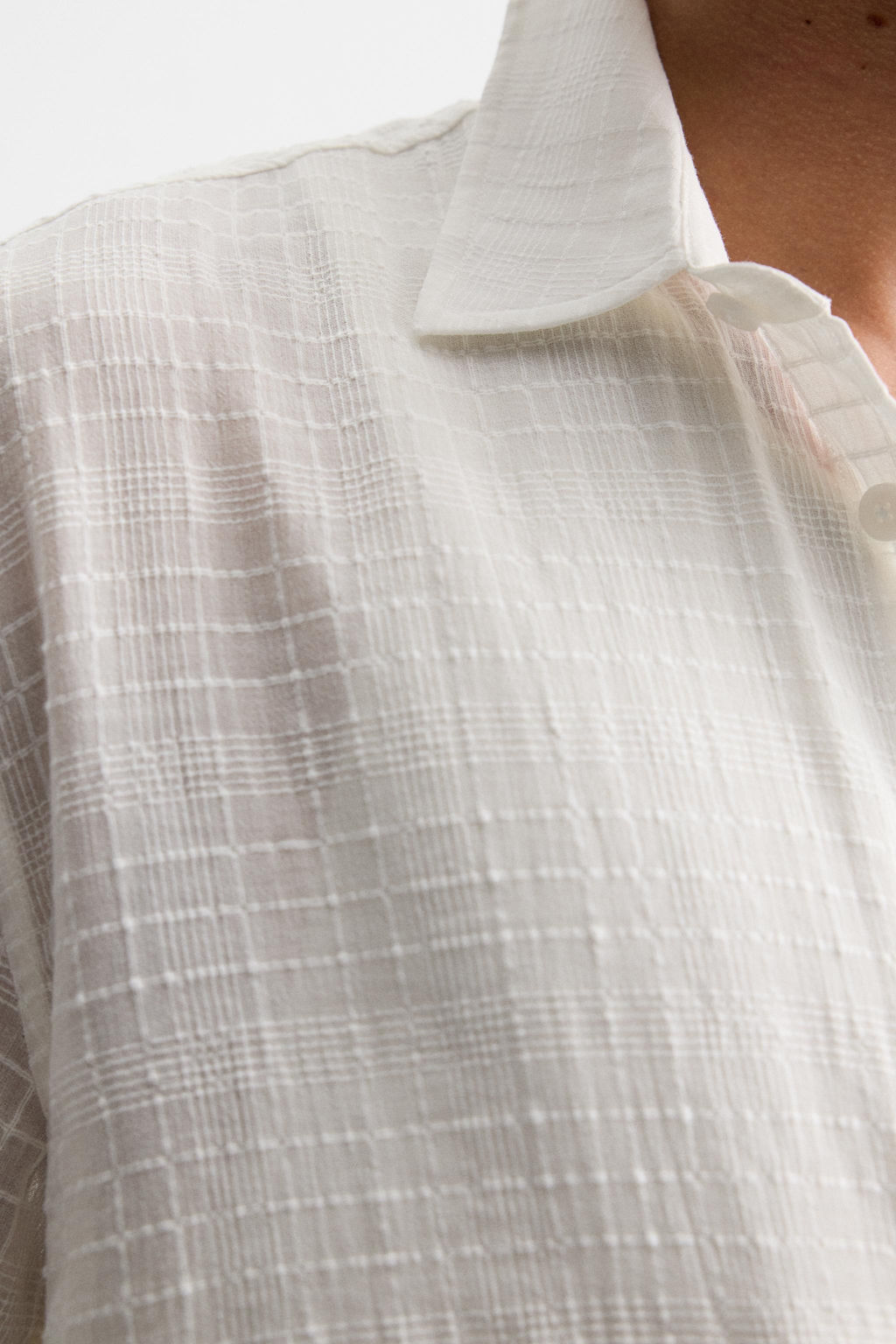 CHECK JACQUARD SHIRT - Zara фото 6