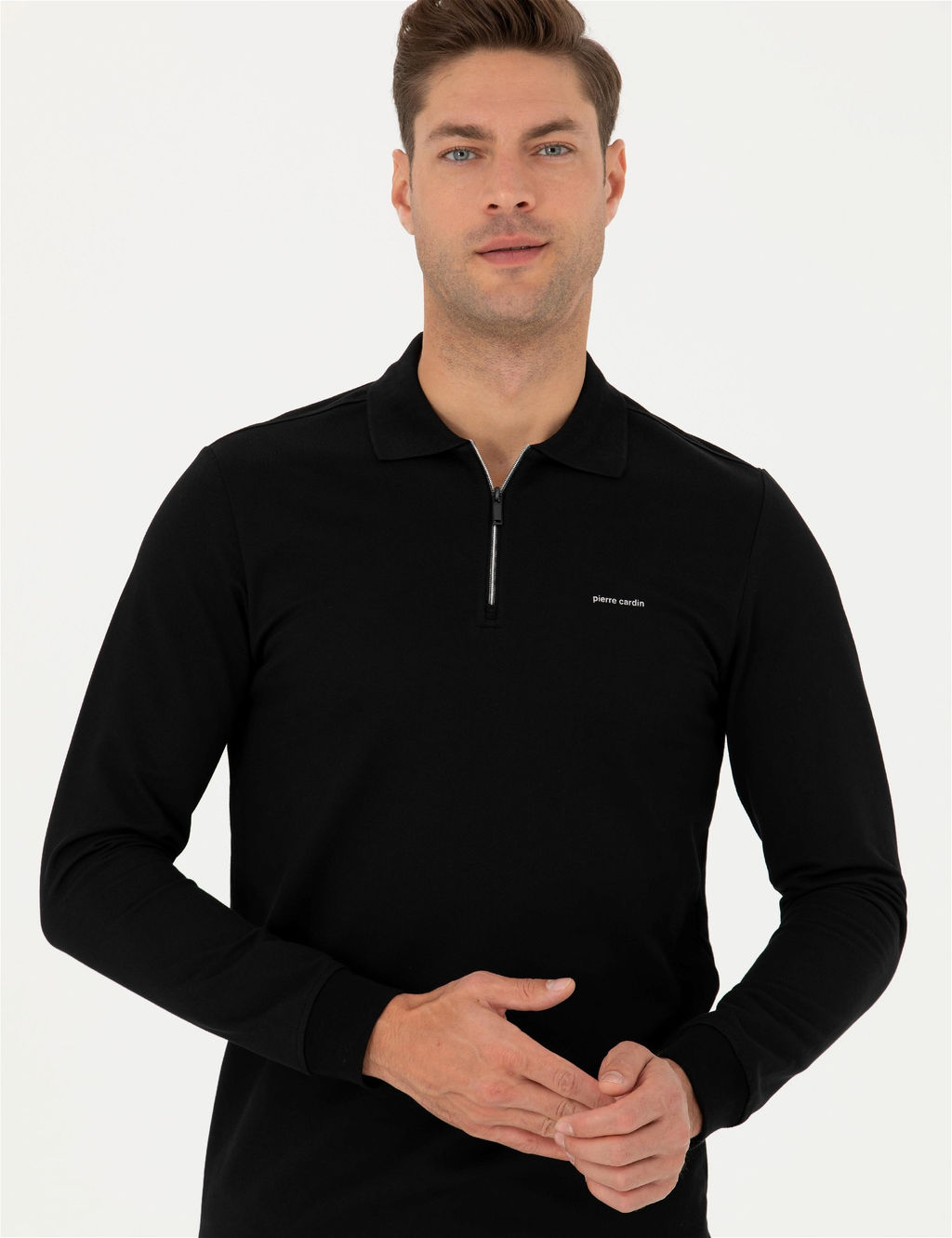 Siyah Regular Fit Sweatshirt - Pierre cardin фото 5