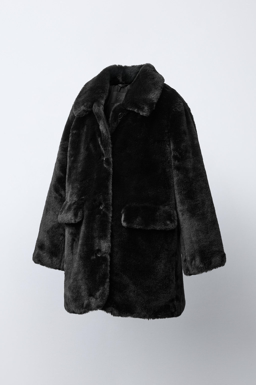 LONG FAUX FUR COAT - Zara фото 2