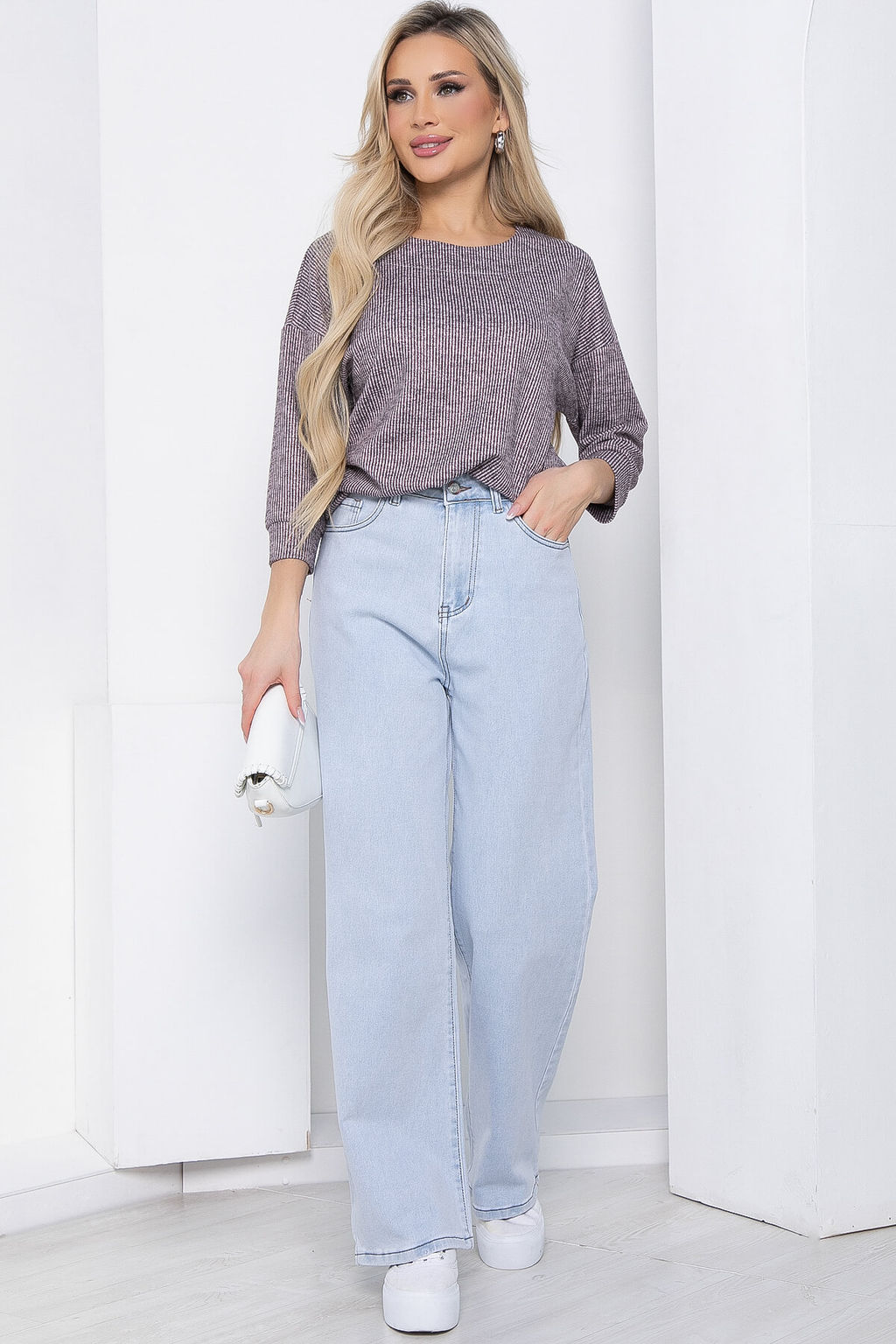 Джинсы Мансанильо (голубые) Б8612 - Lt collection фото 4